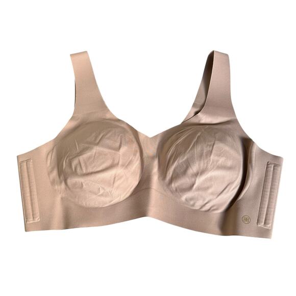 HONEYLOVE Tan Nude Wireless Seamless Pullover Padded Bralette Women's Size 1X - Picture 1 of 6